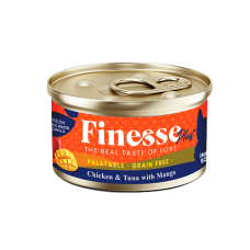 Finesse Plus Grain-Free Chicken and Tuna with Mango (Immunity Booster)  85g, FS-2671, cat Wet Food, Finesse, cat Food, catsmart, Food, Wet Food